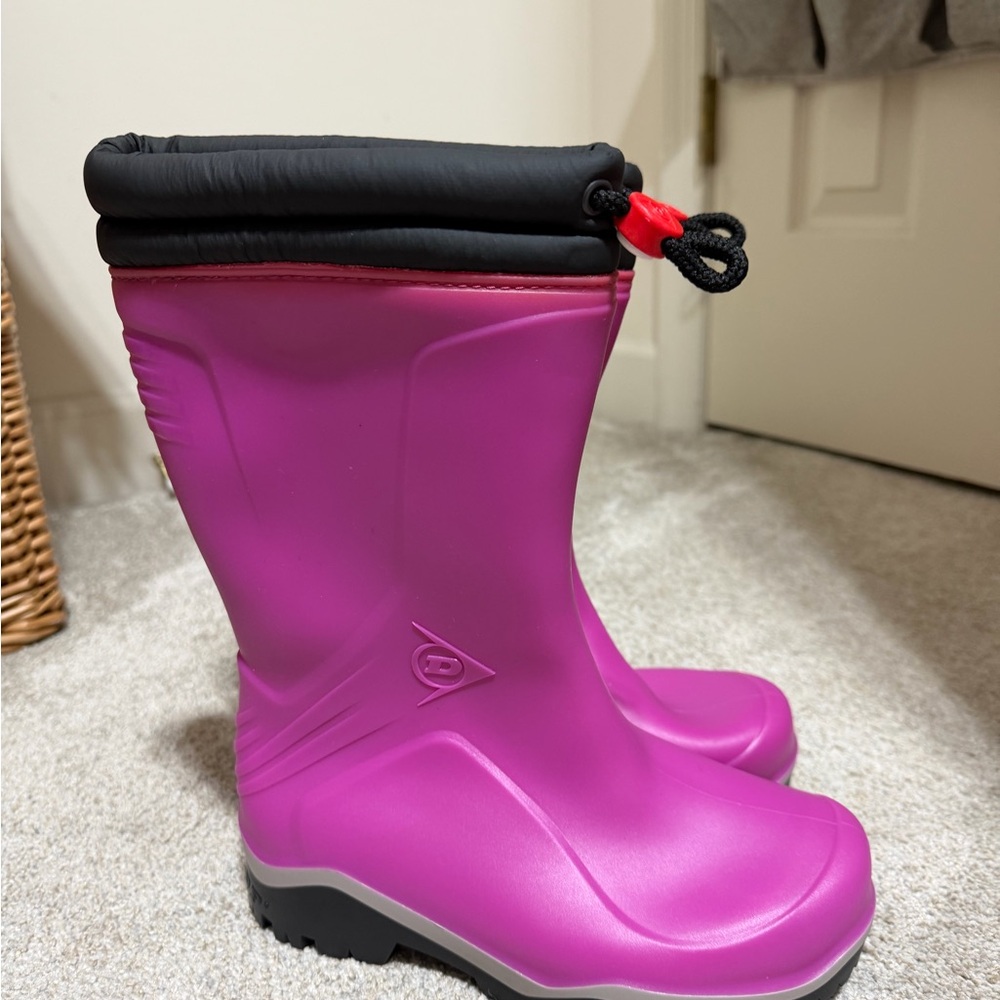 Dunlop Vibrant Magenta Kids Rain/snow Boots